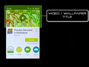 Google Android Play Store Market - Wallpaper / Video title