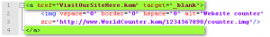 Typical Blog Counter Code Example