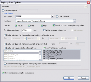 Windows RegScanner Tool