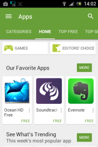 Google Android PlayStore October 2014 Update 1 Apps
