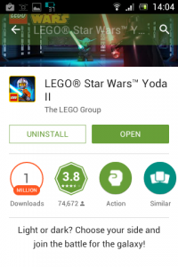 Google Android PlayStore October 2014 Update 3 Game