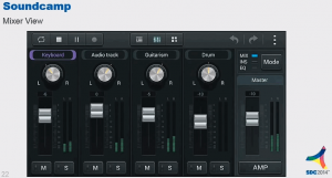 Samsung Soundcamp DAW Mixer View