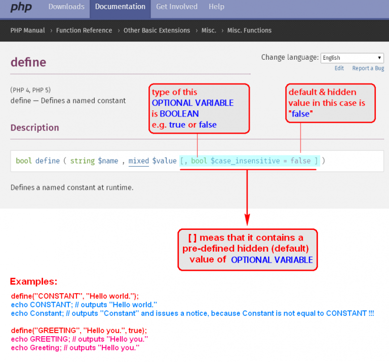 PHP For Beginners: How To Read And Understand PHP.net Manual Website ...