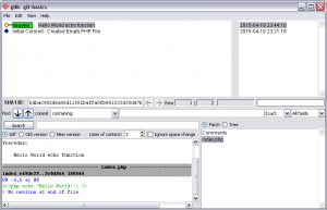 Git Basics 12 Edit Existing PHP File (Part 7) Visualize Master Branch History