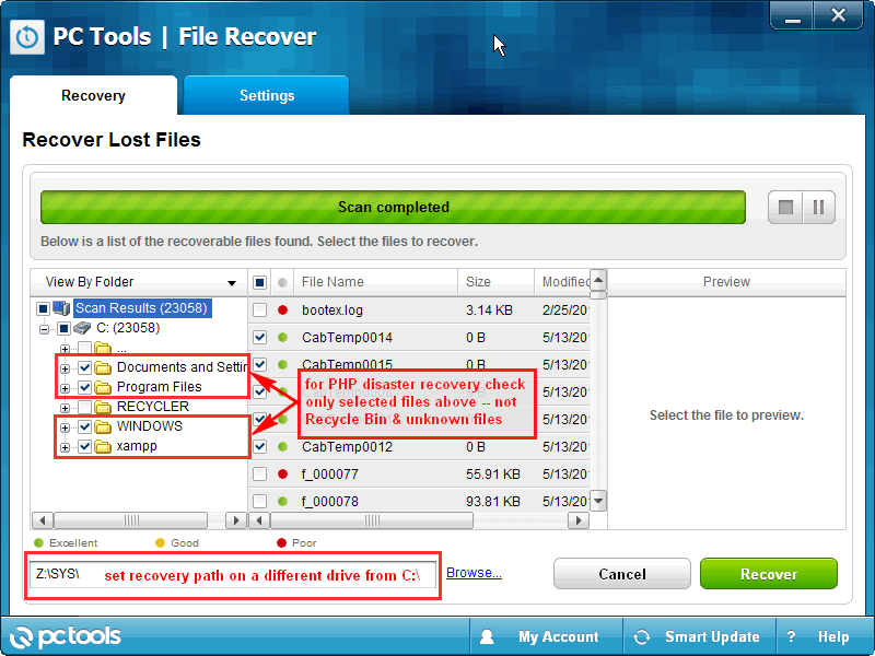 PHP How recursive directory scan with glob() can ruin your computer