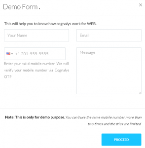 Mobile Phone Verification - Demo Form