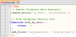 How to hide WordPress Meta Generator version number
