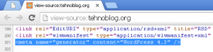 WordPress Meta Generator