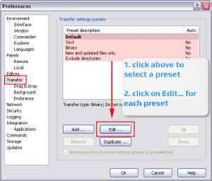 WinSCP - How To Turn Off Calculating File & Directory Size #2