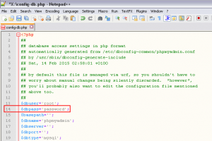 phpMyAdmin Error Warning - connection for controluser as defined in your configuration failed