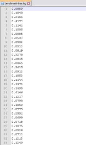 ZB Block Execution Time Server Performance Benchmark