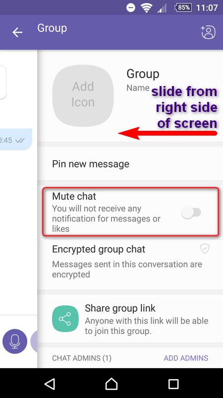 Android group viber not chat working on Fix: Android