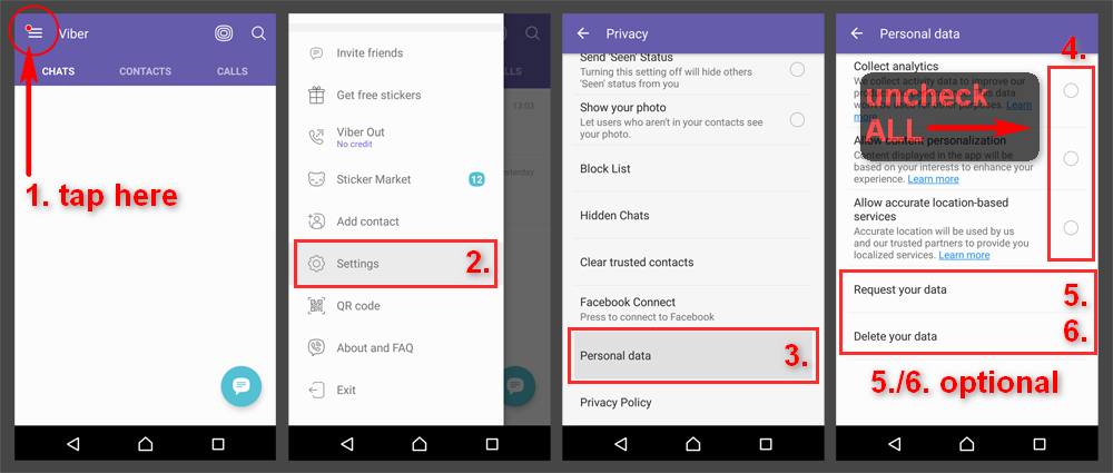 viber app privacy