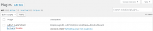 WordPress Admin Dashboard Custom Font Plugin by TehnoBlog.org