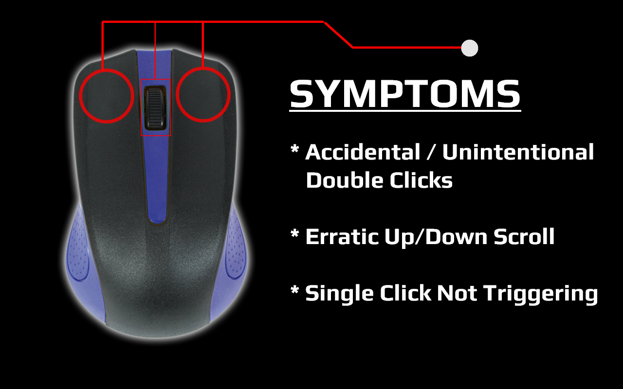 Computer Mouse Repair – Click Buttons and Scroll Wheel Cleaning Guide