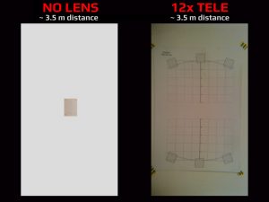 Apexel MINI LENS SET - 12x TELE LENS - Photo Comparison