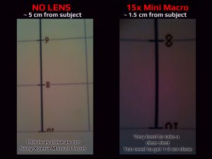 Apexel MINI LENS SET - 15x MACRO LENS - Photo Comparison