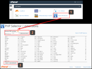 cPanel PHP Selector & Extensions - How To Change PHP Version