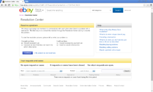 eBay - Resolution Center