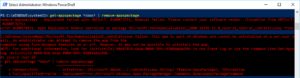 Microsoft Windows 10 PowerShell - Fail To Remove