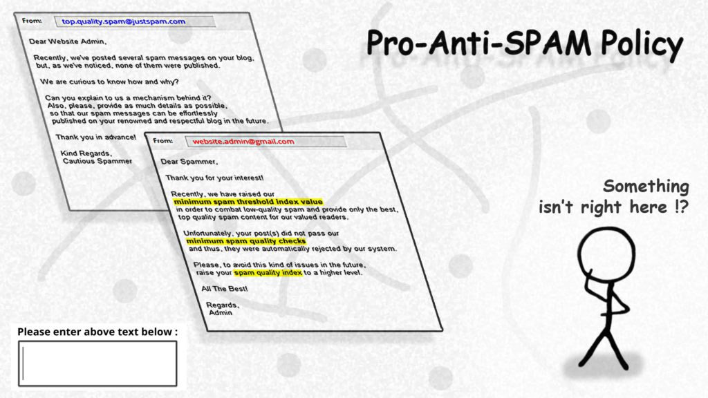 Pro-Anti-SPAM Website Policy