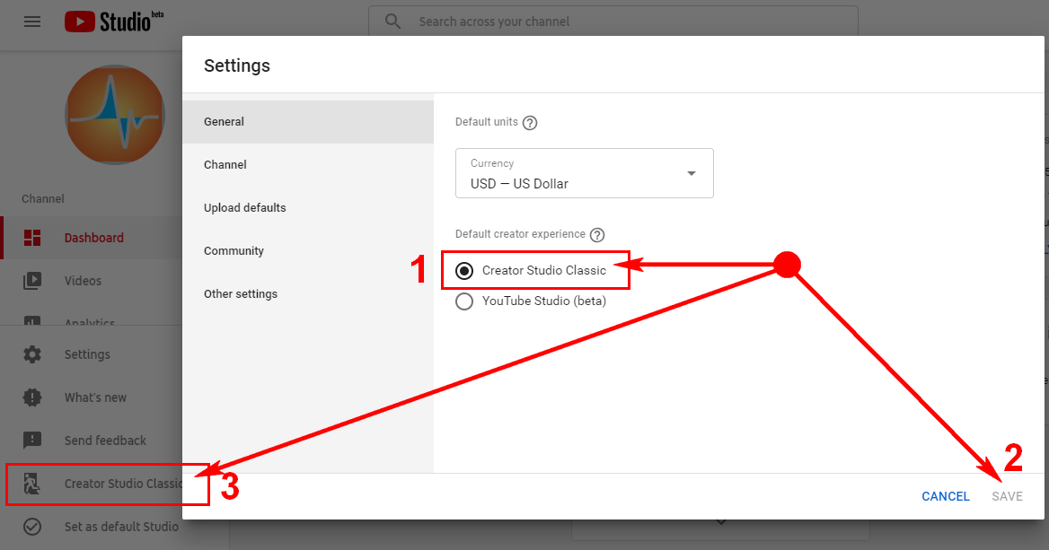 Studio – How To Permanently Switch To Classic 