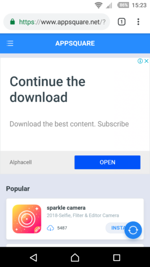 AppSquare.Net Android Malware