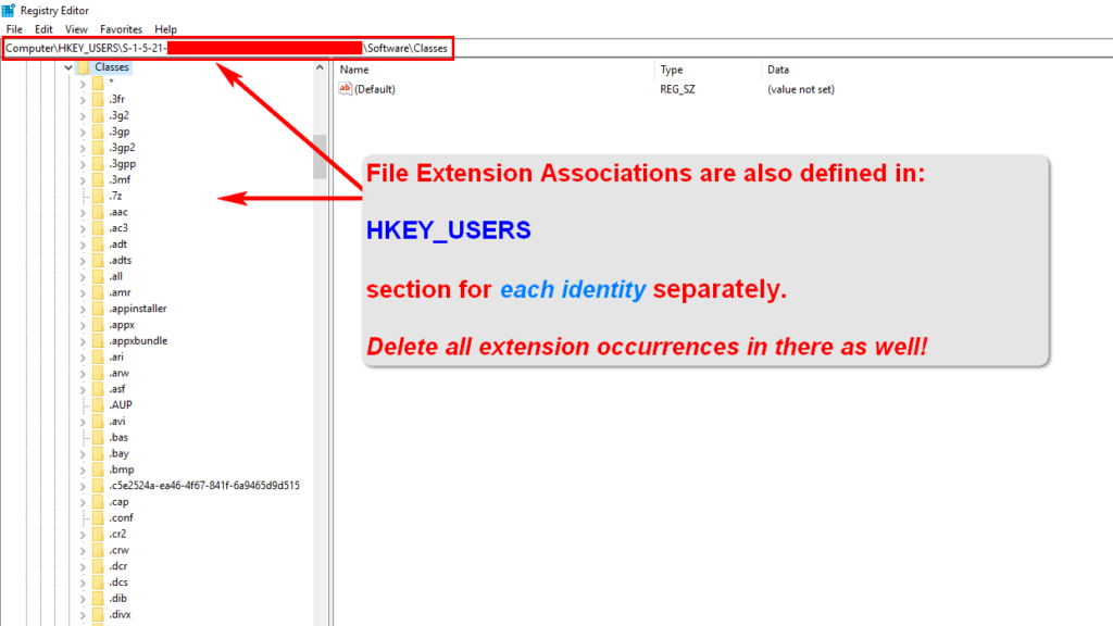 windows 10 file extension association registry