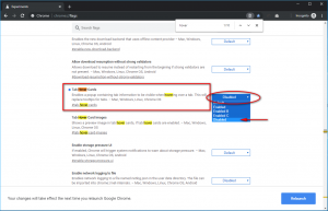 Google Chrome Desktop Browser - How To Disable Tab Mouse Over Hover Cards