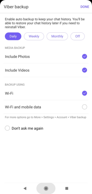 Viber App Google Drive Cloud Backup Feature 2021 Update - Includes Photos and Videos