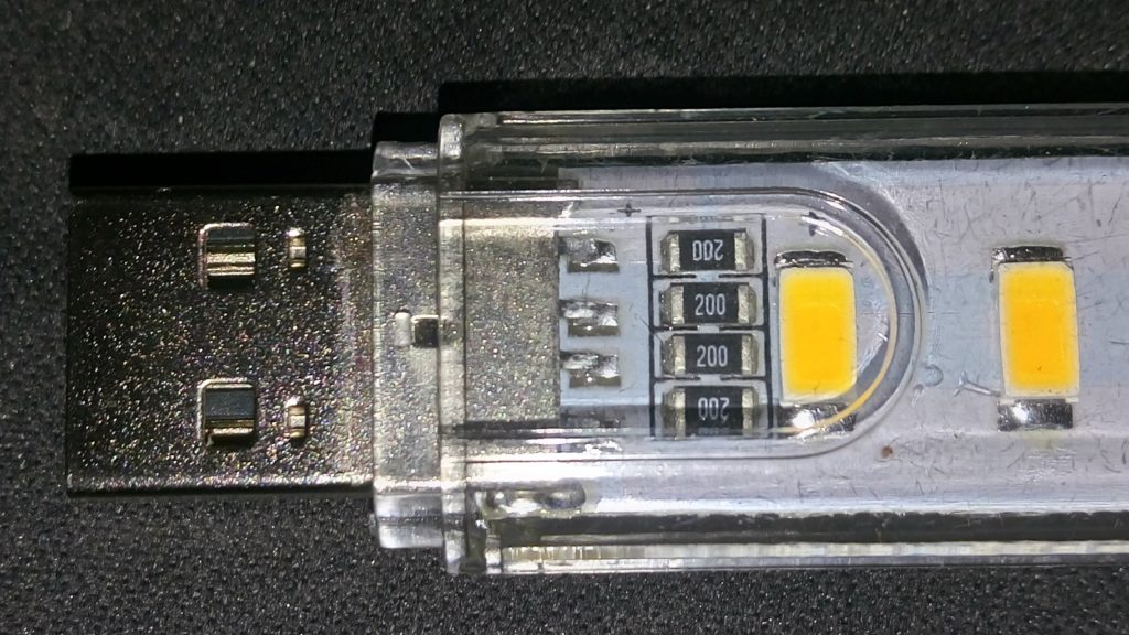 USB LED LAMP 8x5730 CLOSE-UP