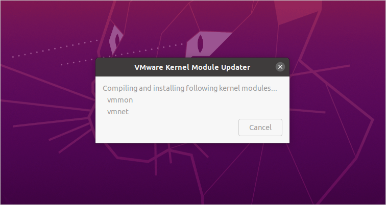 VMware Workstation Player Running on Ubuntu - Compiling and Installing Kernel Module Updates