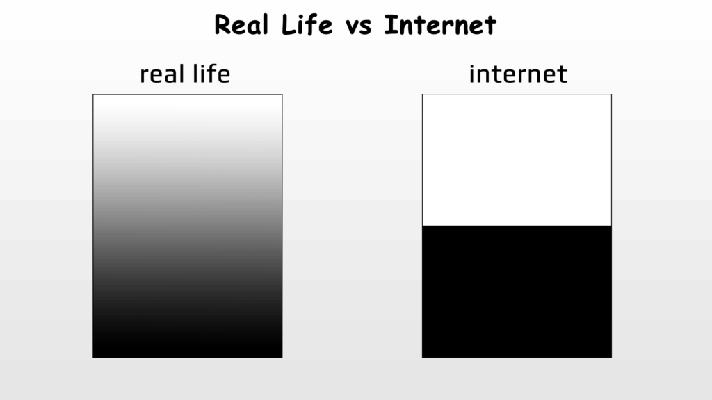 Real Life vs Internet