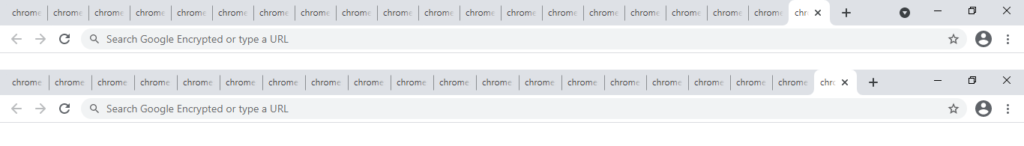 Google Chrome - Tab Search Enabled vs Tab Search Disabled - Comparison